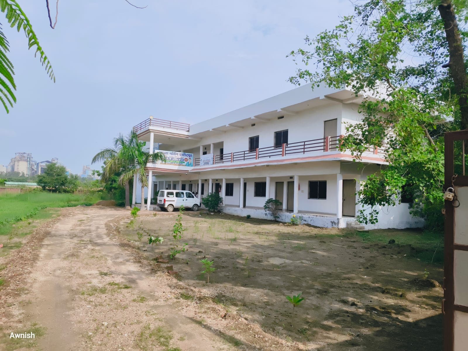 Shanta Nursing Institute campus building, wide view